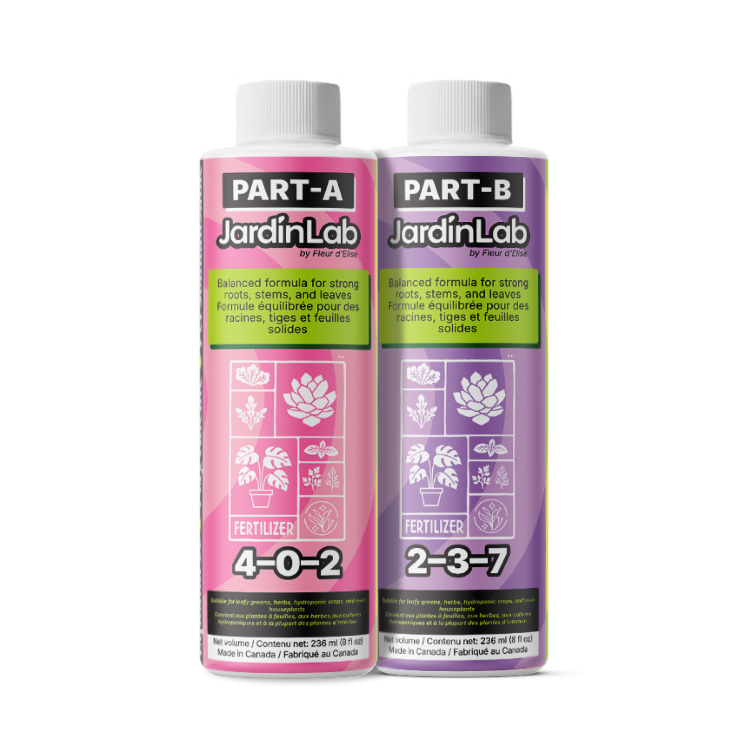 JardinLab A+B Balanced Liquid Plant Food | Made in Canada